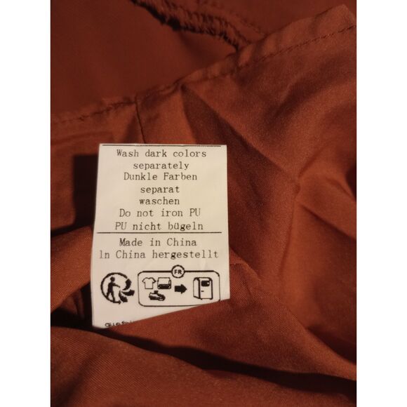 Belle Paque Women's Size Medium Rust Orange Mini Dress - NWT - Picture 6 of 8